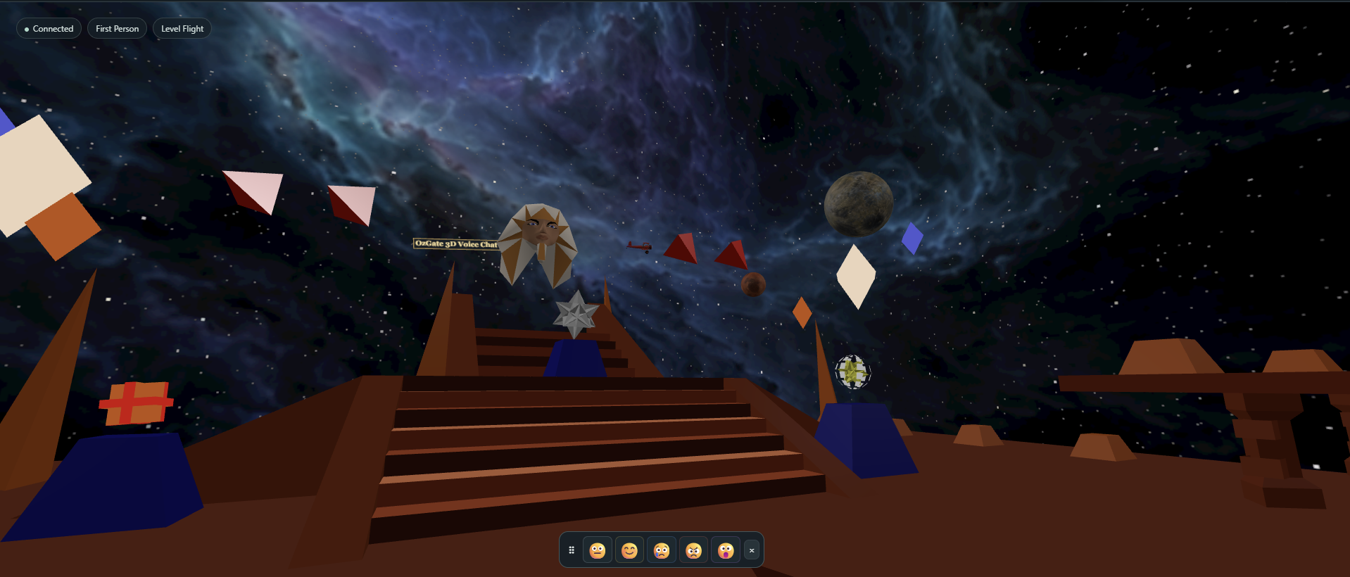 An avatar exploring Entrance